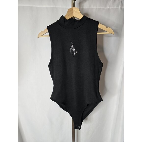 Baby Phat X Forever 21 Womens Black Sleeveless Collared Body Suit- MEDIUM - Picture 5 of 9